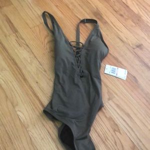 Army green Michael Kors bathing suit